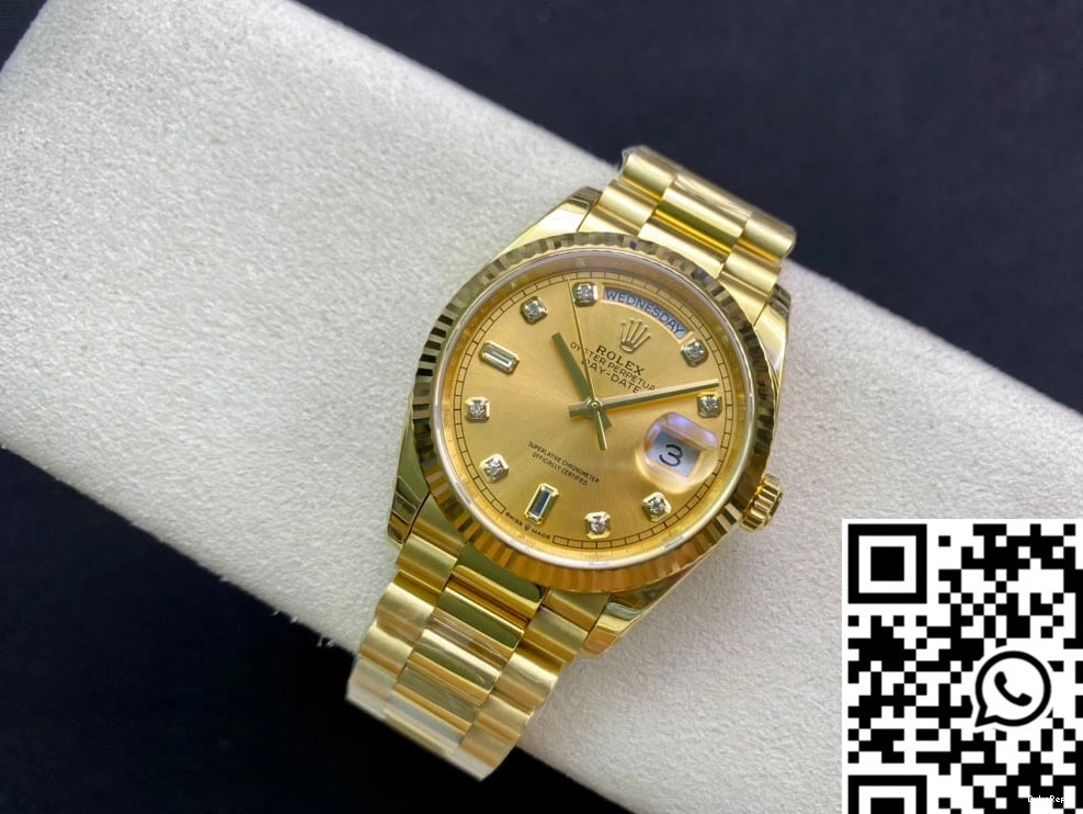 Rolex Yellow Factory Dial M128238-0008 Day-Date Champagne EW Gold 0228